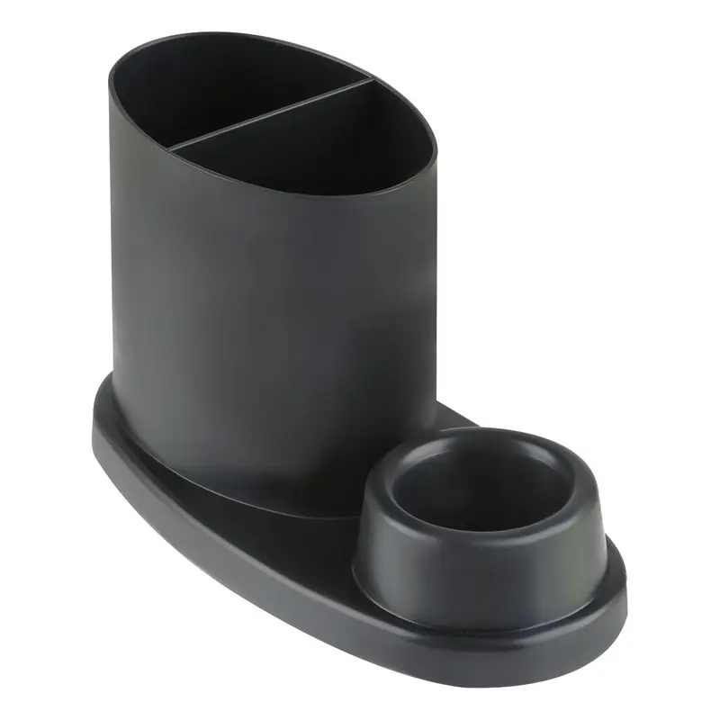 Настольная подставка "Эллипс", пластиковая, черная