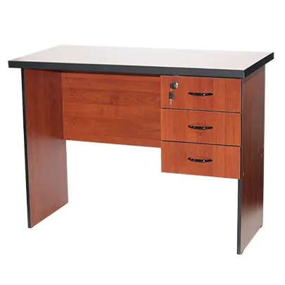 Office desk with 3 drawers, one is lockable, 120 cm (W) x 60 cm (D) x 75 cm (H).