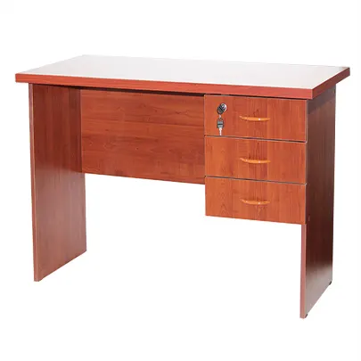 Office desk with 3 drawers, one is lockable, 120 cm (W) x 60 cm (D) x 75 cm (H).