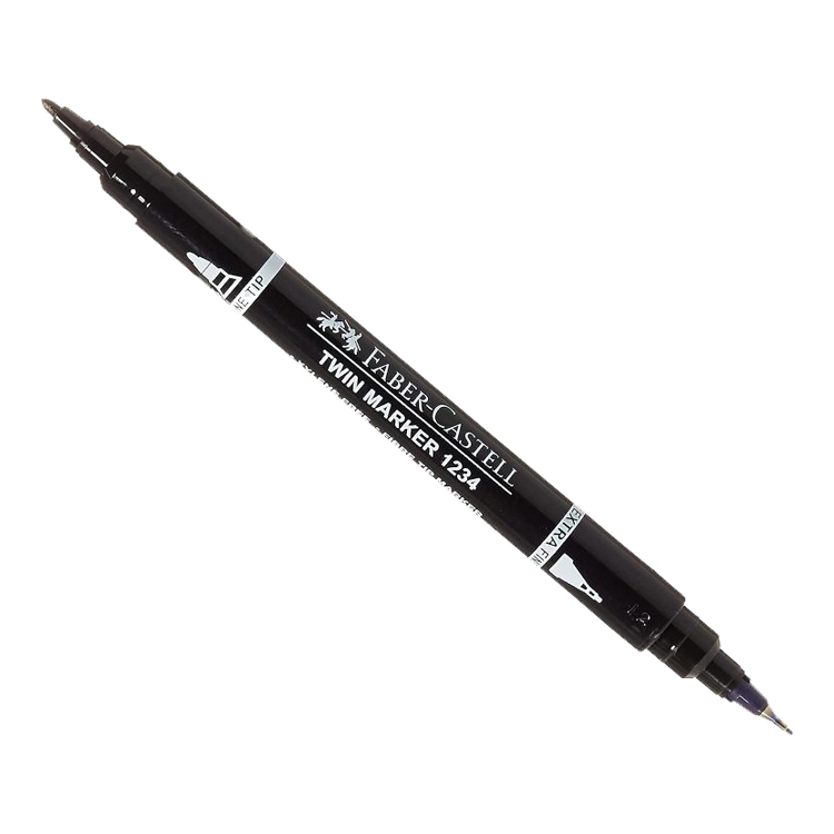 Twin CD marker, writing thickness 0.4mm/1 mm