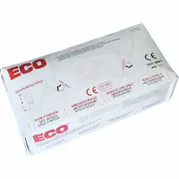 Սպիտակ ECO լատեքսային ձեռնոցների տուփ M չափի, 100 հատ։ Նախատեսված է հիգիենիկ պաշտպանության համար։