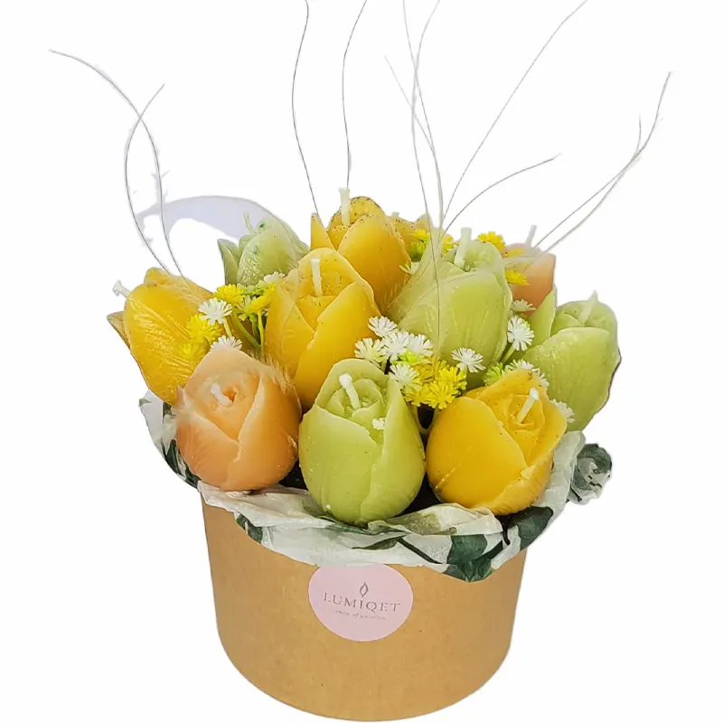 Մոմ ծաղկեփունջ