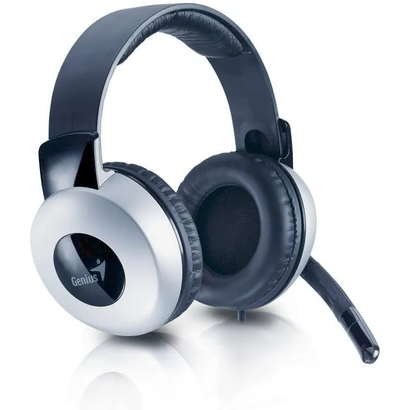 Headphones with microphone Genius HS-05A, with volume control, 3.5 mm double plug, cord length 1.8m