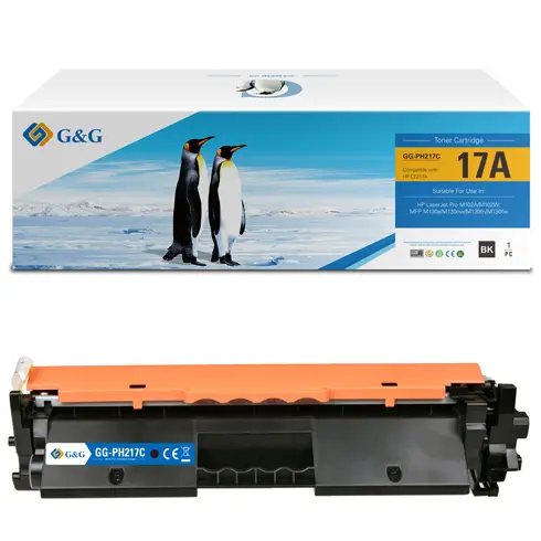 Քարթրիջ HP LJ CF217A (№17A) (GG-CF217A / CRG-047-MPS) BLACK 1.6K G&G