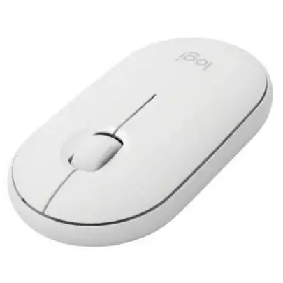 ogitech Mouse M350 Slim WL Pebble, wireless, connection USB, White (L910-005541)