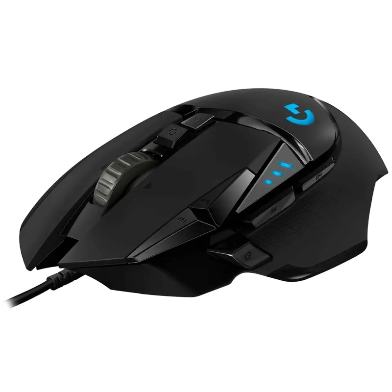 Մկնիկ լարային, 25600 dip, Logitech G502 HERO Gaming, միացման տեսակը USB, սև (L910-005470)