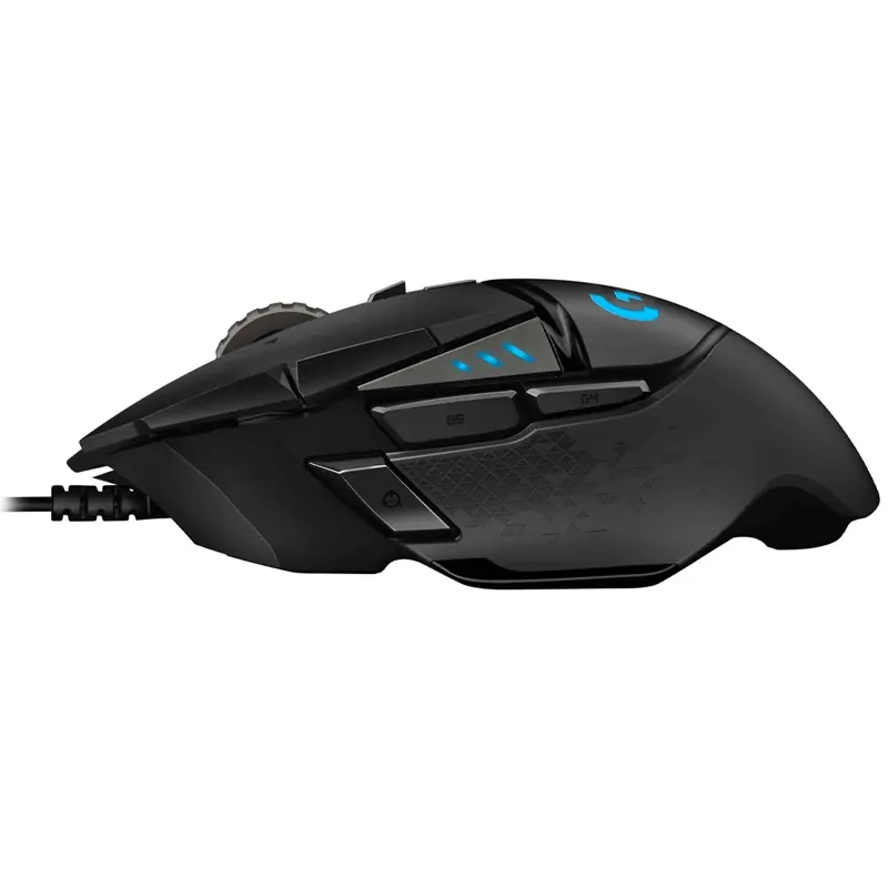 Մկնիկ լարային, 25600 dip, Logitech G502 HERO Gaming, միացման տեսակը USB, սև (L910-005470)