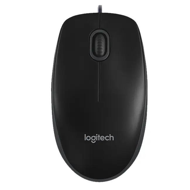 Проводная мышь, Logitech B100 черная (L910-003357)