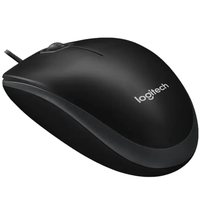 Проводная мышь, Logitech B100 черная (L910-003357)