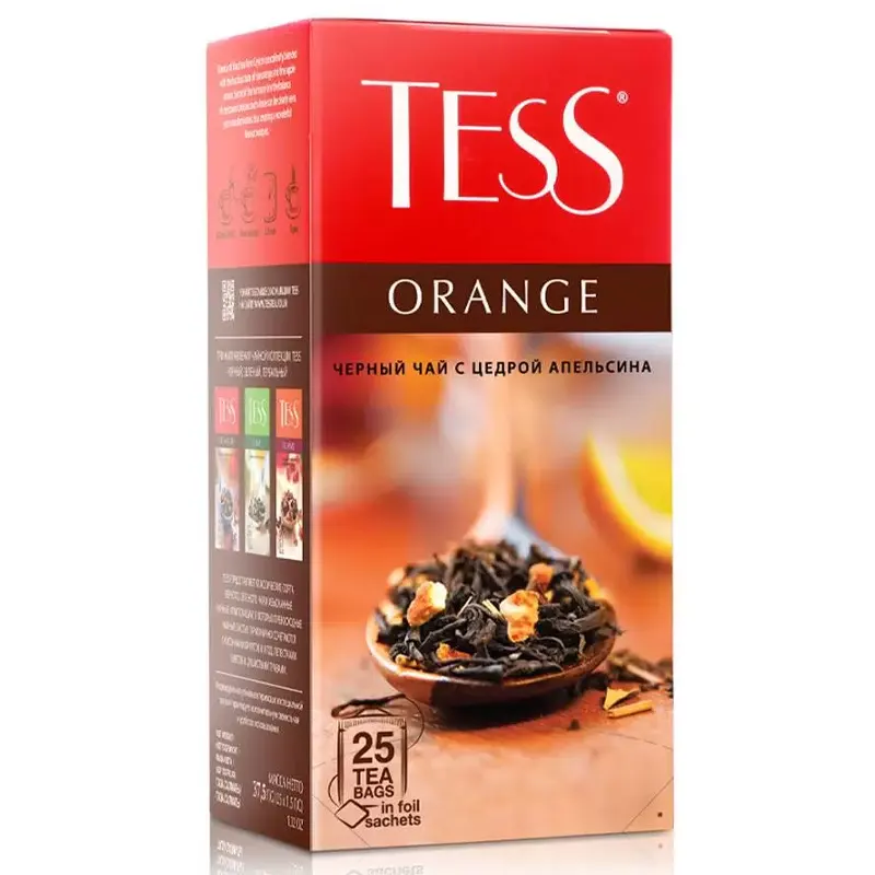 Թեյ Tess առանձին փաթեթավորված, 25 փաթեթներով