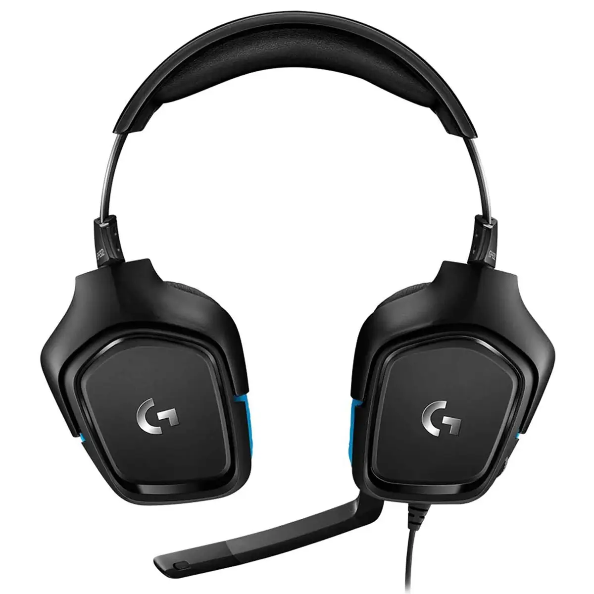 Наушники Logitech Headset G432 Black/Blue, проводные, игровые (L981-000770)