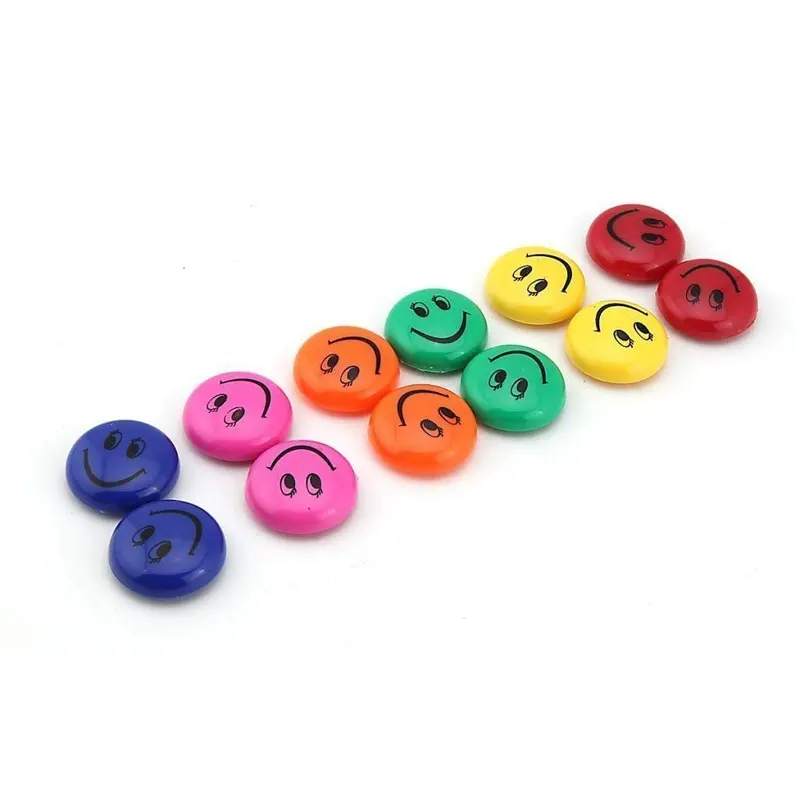 Super strong color magnet for boardս 6 colors, 12 psc,  30 mm.