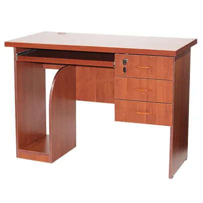 Office desk with space for а computer case and 3 drawers, 120 cm (W) x 60 cm (D) x 75 cm (H).