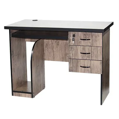 Office desk with space for а computer case and 3 drawers, 120 cm (W) x 60 cm (D) x 75 cm (H).