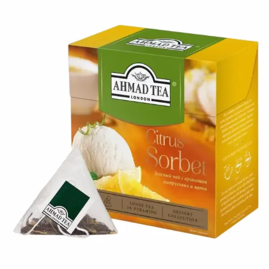 Թեյ  բուրգաձև փաթեթներով: Տուփի մեջ 20 հատ