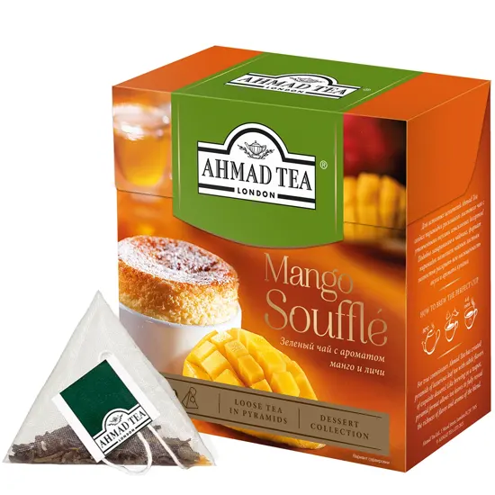 Թեյ  բուրգաձև փաթեթներով: Տուփի մեջ 20 հատ