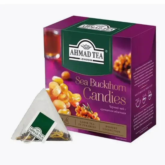 Թեյ  բուրգաձև փաթեթներով: Տուփի մեջ 20 հատ