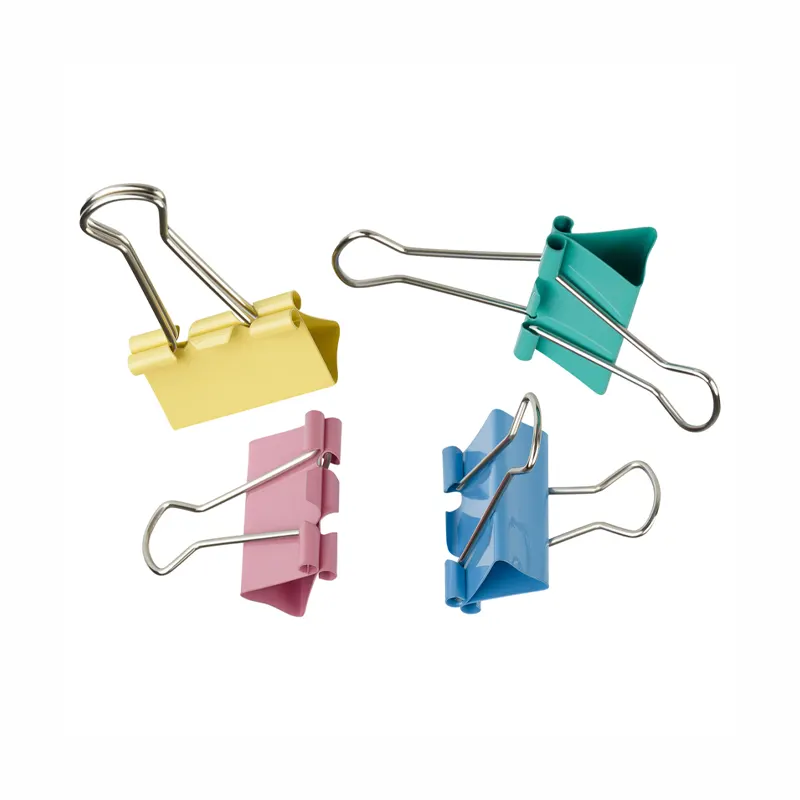 Binder clip, 15mm, efficiently binds up to 40 pages, 12 pieces in a pack