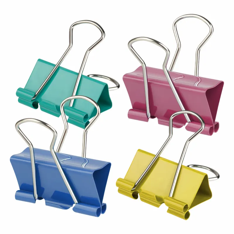 Binder clip, 32 mm, efficiently binds from 90 to 120 pages, 12 pieces in a pack.