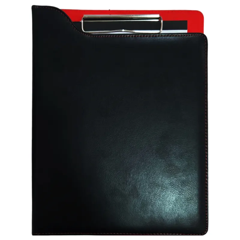 Clipboard A4, black, with notebook and cover