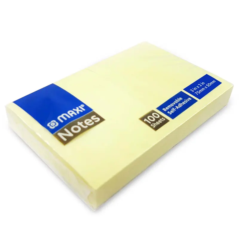 Sticky Notes, 51 x 76mm, 100 pages, yellow
