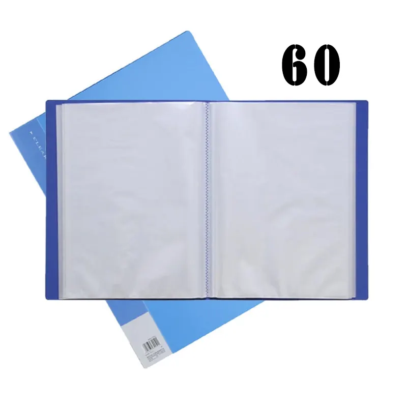 Display book with 60 transparent pocket-files, A4 format