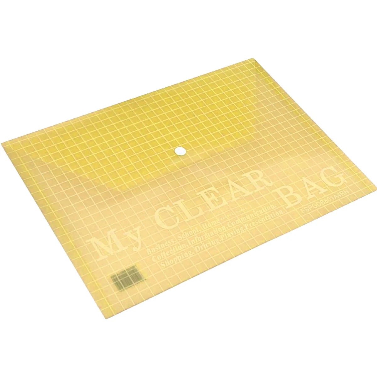 Թղթապանակ կոճակով, A4 ֆորմատի, թափանցիկ