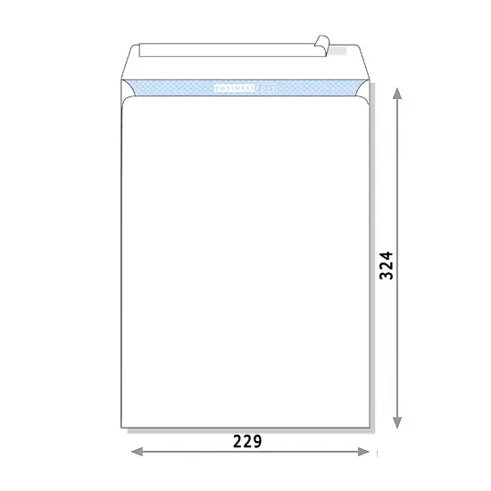 Envelope for A4 papers, peal & seal (230 x  325 mm)