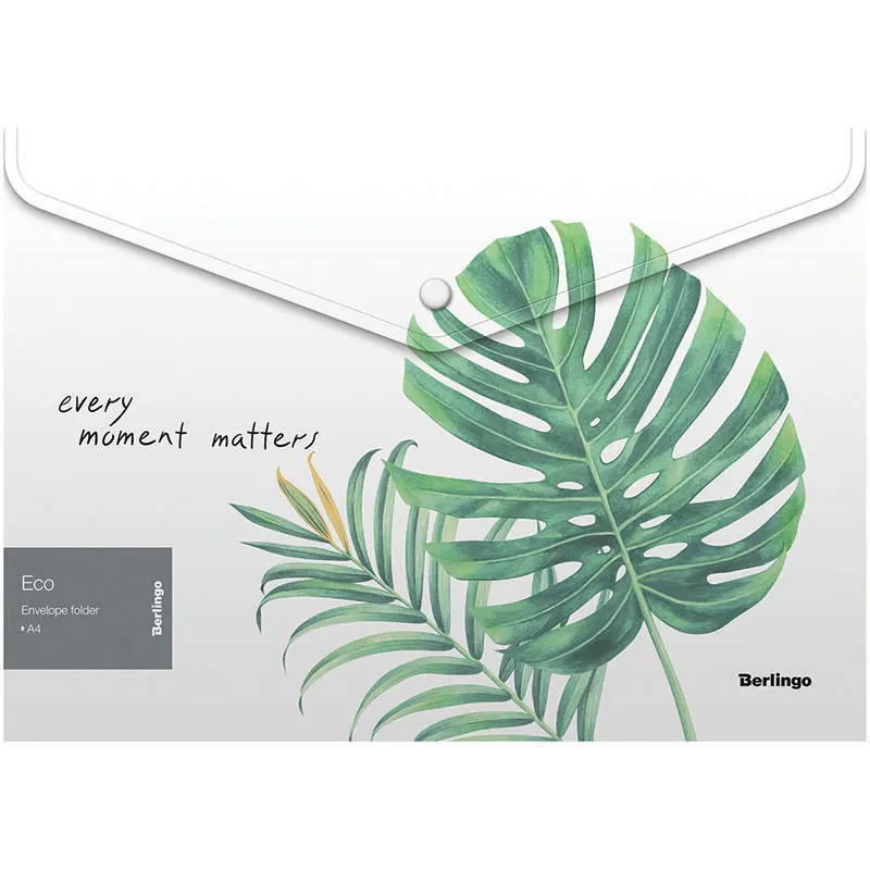 Button-type file, A4 size, non transparent, "plant design"