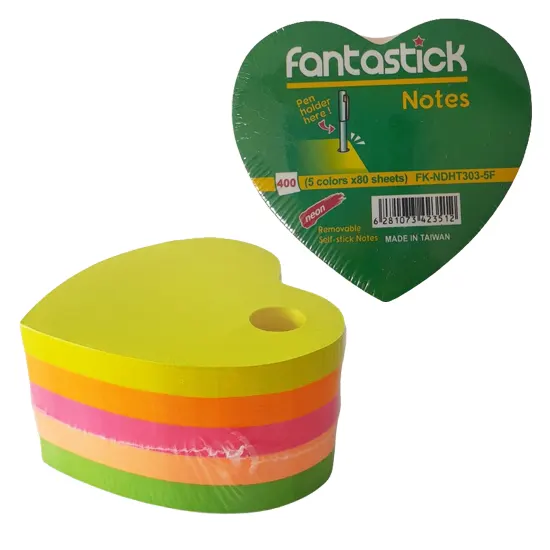 Stick notes,  5 colour, 400 sheets.