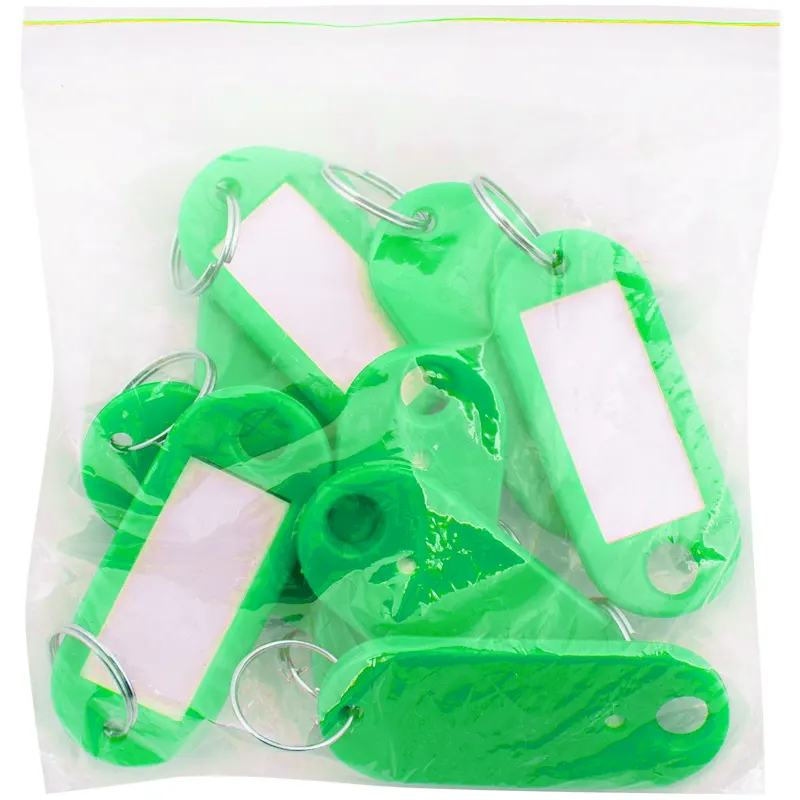 Բանալու բրելոկ, օղակով և գրելու տեղով, 10 հատ