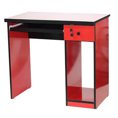 Office desk with one drawer and a space for a computer case, 90 cm (W) x 60 cm (D) x 75 cm (H).