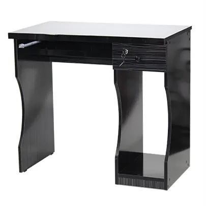 Office desk with one drawer and a space for a computer case, 90 cm (W) x 60 cm (D) x 75 cm (H).