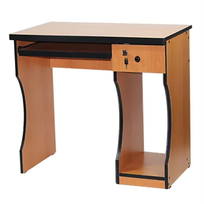 Office desk with one drawer and a space for a computer case, 90 cm (W) x 60 cm (D) x 75 cm (H).