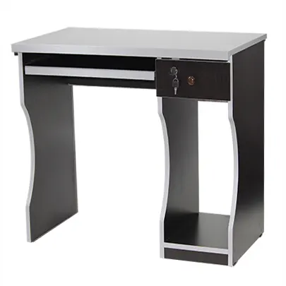 Office desk with one drawer and a space for a computer case, 90 cm (W) x 60 cm (D) x 75 cm (H).