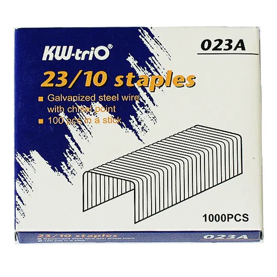 Скобы к степлеру No 23/10, 1000шт, скрепляет 50-70 страниц