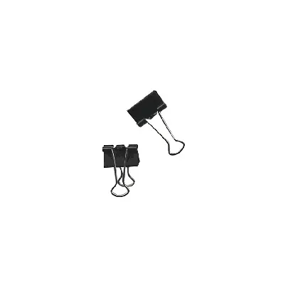 Binder clip, 15mm, efficiently binds up to 40 pages, 12 pieces in a pack