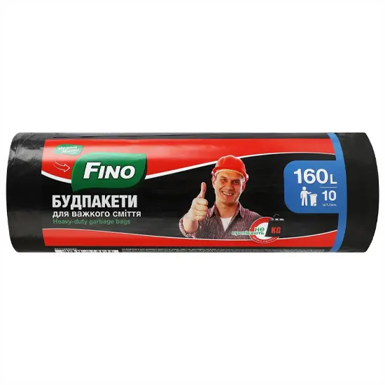 Garbage packs for 160 l, 10 pcs