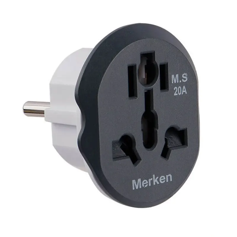 Universal electrical adapter for European standard electrical outlets