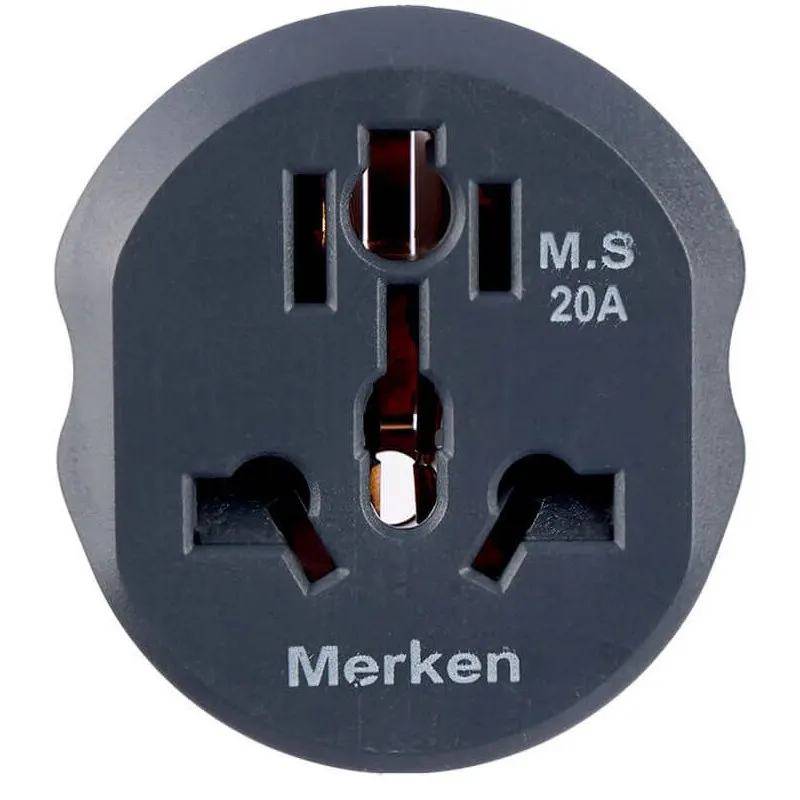 Ունիվերսալ էլեկտրական ադապտեր եվրոպական ստանդարտի էլեկտրական վարդակների համար