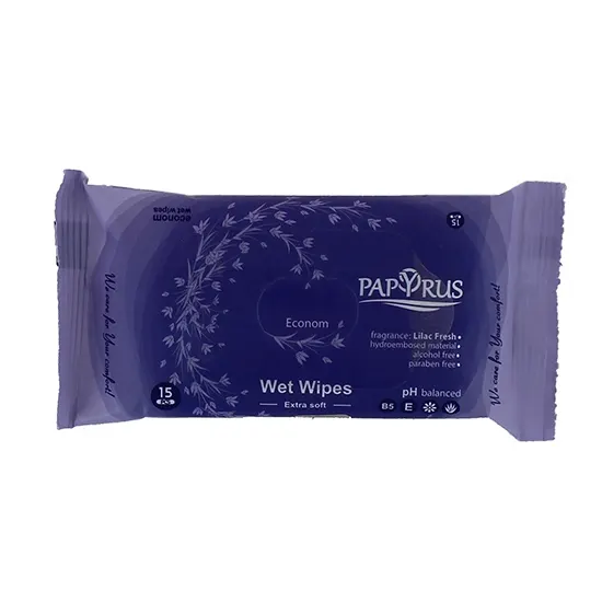 Wet tissues Papyrus,15  pcs.