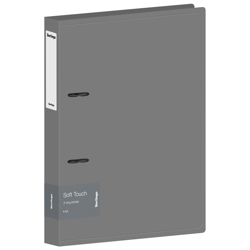 2 "O" type plastic ring binder, A4, "Soft Touch", 4cm