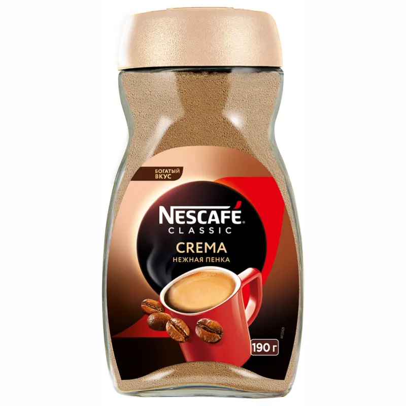 Кофе растворимый Nescafe Classic Crema, 190г