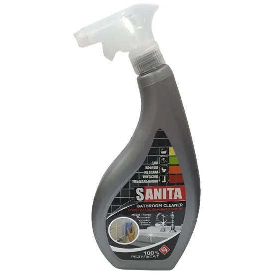 Designed for cleaning tiles, toilets, washbasins, removes mold and mildew, 500 ml., with pulverizer.