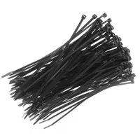 Խոմուտներ (ճռիկներ), 20 սմ - երկարություն, լայնություն 2.5 մմ, տուփի մեջ 100 հատ, սև