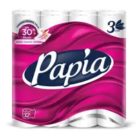 Toilet paper, 3 ply, 16.8 m per roll.