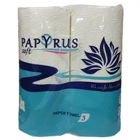 Kitchen towel 2 rolls, 3 ply, 90 sheets, 23 * 12.5 cm sheet size, 11.25 m per roll.