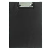 Планшет черный,формат А4, с верхним зажимом, закрывающийся, низкое качество, черный.