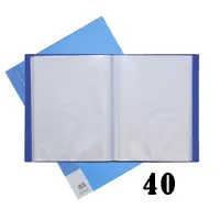 Display book with 40 transparent pocket-files, A4 format