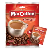 Кофе MacCoffee в пакетиках, 3 в одном, 18 г, крепкий.